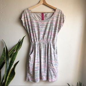 O'Neill Rainbow Stripe Zip-back Short Dress